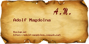 Adolf Magdolna névjegykártya